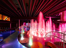Шоу «танцующих фонтанов» в аквапарке 