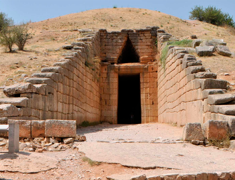 археологический памятник в Микенах