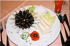  Разнообразные блюда в ресторане отеля Amfora