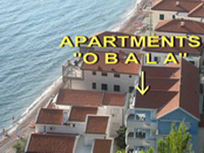 Апартаменты на вилле "Обала" у самого моря