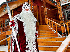 Дед Мороз встречает своих гостей