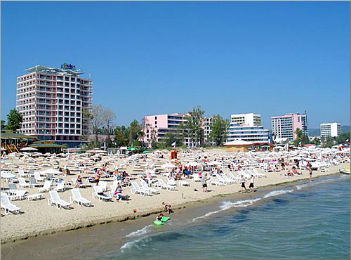Песчаный пляж Болгарии